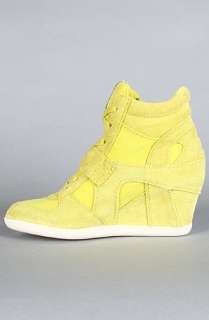 Ash Shoes The Bowie Sneaker in Yellow Suede and Canvas  Karmaloop 