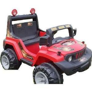   Elektroauto Kinderauto Elektro Auto Jeep ROT e  Spielzeug