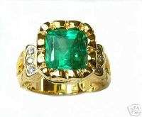 FABULOUS COLOMBIAN EMERALDS RING 4.50 CTS GEM QUALITY  