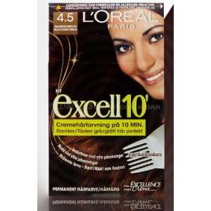 Oreal Excell 10 Creme Coloration Mahagonibraun 4.5 (Q6)  