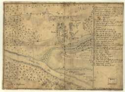 1776 map of Trenton, Battle of Trenton, New Jersey  
