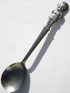 Vintage Old Campbells Soup Girl Silverplated Spoon  