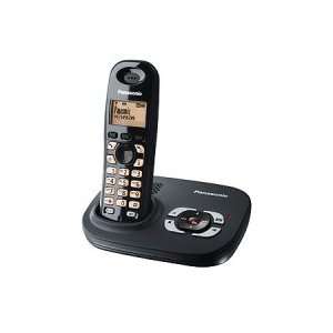 Panasonic KX TG 7321GB schwarz schnurloses DECT Telefon  