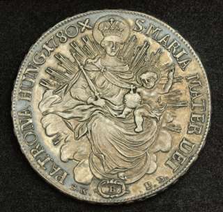 1780, Hungary, Maria Theresa. Large Silver Thaler. Kremnitz mint 
