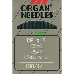 10pic Organ Industrial Sewing Needles 16x257 #16/100 BP  