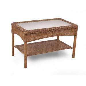   All Weather Wicker Patio Coffee Table 65 509556/5 at The Home Depot