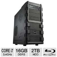   HD7770 GFX, 16GB DDR3, 2TB 7200rpm HDD, BLURAY, Z77 MB, Liquid Cooling