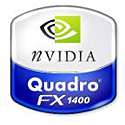 NVIDIA Quadro FX 1400 Video Card   128MB DDR, PCI Express, Dual DVI 