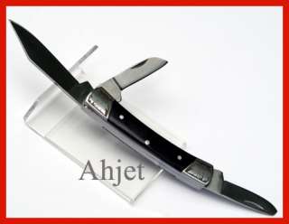 Blades Wood Inlay Etched Pocket Folding Knife KA09PW  