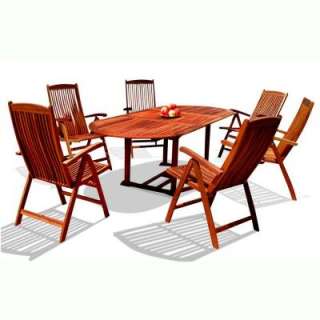   Patio Dining Set with Oval Extension Table V144SET1 