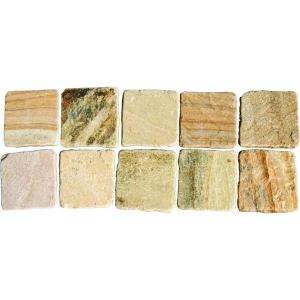   In. Natural Sandstone Floor Tile LHDPAVDRUSCAN66T 