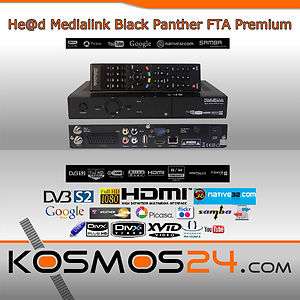 Head FTA Medialink Black Panther Premium Full HDTV Sat Receiver HDMI 