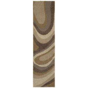 Mohawk Home Ink Swirl Camel 2 ft. x 8 ft. Runner 292942 at The Home 