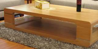 Design Holz Tisch Couchtisch LAURA in Hell Ulme 160*80  