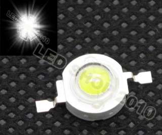 100pcs 1W White LED Without board Star HIGH POWER 100LM 140°light DIY 