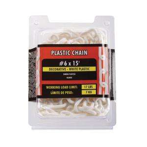 Crown Bolt #6 x 15 ft. White Plastic Chain 13000 at The Home Depot