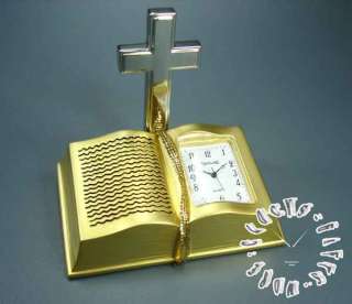 Uhr Dekoration Religion Bibel Kreuz Tischuhr Christ  