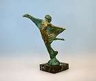 Bronze Figur, Max LE VERRIER, Motoring Mascots, Envol