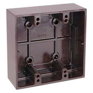   Gang 23 3/4 Cu. In. Surface Mount Box 5072 BROWN 