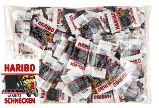 Haribo Lakritz Schnecken 100 Minibeutel ca.1300g Karneval Wurfmaterial 