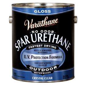 Varathane 1 Gal. Clear Gloss Water Based Outdoor Spar Urethane 250031 