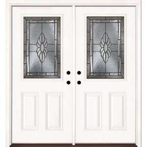  River Doors Sapphire 72 in. x 80 in. Smooth Ready to Paint Prehung 