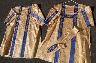 Fine older Marian Vestment Set + Cope, Chasuble, Dalmatic, Tunic & 3 