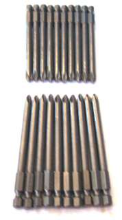 20 ENKAY 3 1/2 PHILLIPS #2 SCREW DRIVER BITS MAGNETIC TIPS ROUND 