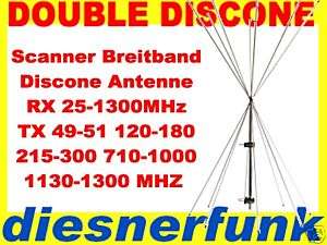 FUNK SCANNER DOUBLE DISCONE ANTENNE BOS AE 69 72 92 UBC  
