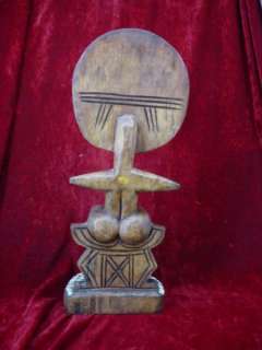 23 WEST AFRICAN FERTILITY STATUE Wood Carved GHANA WOW  