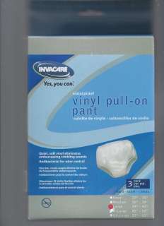 Pair of Vinyl Waterproof Adult Pants by Invacare Quiet Plastic in 
