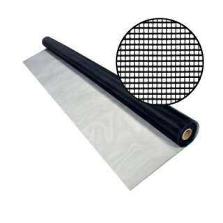   60 In. X 50 Ft. Black Aluminum Screen Mesh 3001259 at The Home Depot