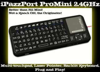 Pro Mini A/V Keyboard Touchpad Handheld Remote Control  