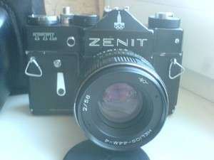ZENIT TTL OLYMPIC Russian 35mm SLR Camera/SERVICE/ EXC+  