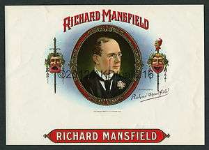   Mansfield (Jack The Ripper Suspect) on Vintage Cigar Label Sample