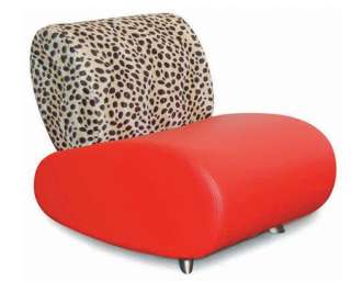 New Spec INC Sofa87 Sofa Chair Red Leopard 410005  