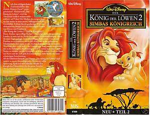 VHS) Der König der Löwen 2: Simbas Königreich (Walt Disney)  