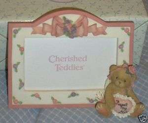 CHERISHED TEDDIES ENESCO FORGET ME NOT PICTURE FRAME  