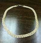 14 Karat Yellow Gold 16 Braided Necklace