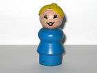   Fisher Price Little People Blue Blonde Mom Mother Girl Female Lady