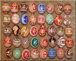 40 Real Ukrainian Pysanky Easter Eggs Wholesale Egg  