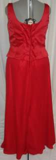 Long Dress Gown Party Evening Prom Bridesmaid Red Color Size 3XL # 20 