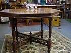 ANTIQUE OCTAGONAL TABLE EDWARDIAN OR LATE VICTORIAN WIT