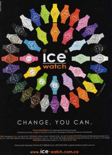 2010 ICE WATCH COLOR MAGAZINE 1 PG PRINT AD in SPANISH  