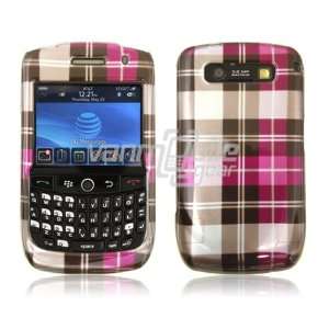 VMG Pink Checker Plaid Design Hard 2 Pc Plastic Snap On Case Cover for 