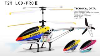 RC HELICOPTER T23 3Ch Gyro NEW LCD REMOTE CONTROL UK  