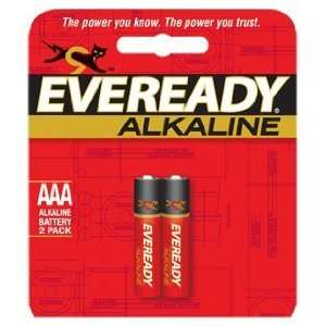 Energizer Battery, Inc., EVER A92BP2 Alkaline Battery AAA 2pk (Catalog 