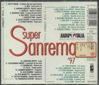 SANREMO 1997 SUPER   PATTY PRAVO/NEK/BERTE/OXA/NEW TROLLS/CONSOLI 2x 