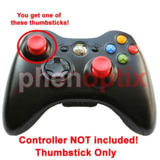 XBOX 360 Controller Modding Thumbstick   Red Rubberised Thumb 