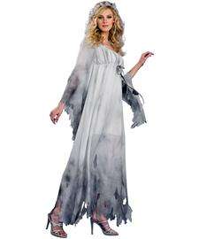 Graveyard Nightgown Halloween Costume  White Ghost Dress Costume